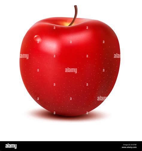 Red ripe apple Stock Photo - Alamy