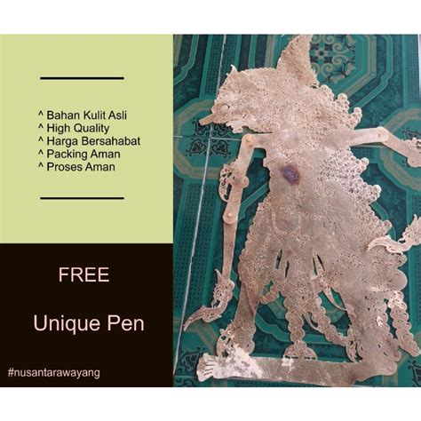 Jual Wayang Kulit Kerbau Dursasana Putihan Shopee Indonesia