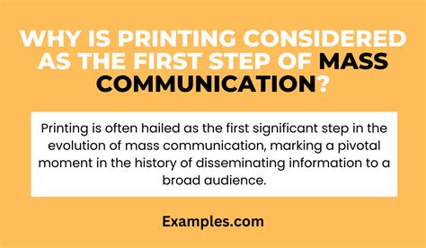 Printing Mass Communication - Examples, How to Use