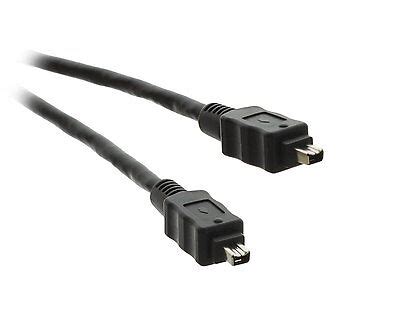 To Pin Ieee Firewire Ilink Cable Ft Pc Mac Dv Black New Ebay