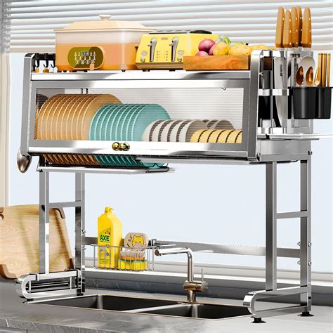 Over The Sink Dish Drying Rack - EveSteps