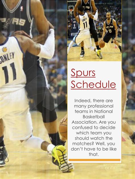 PPT - Spurs Schedule PowerPoint Presentation, free download - ID:7293054