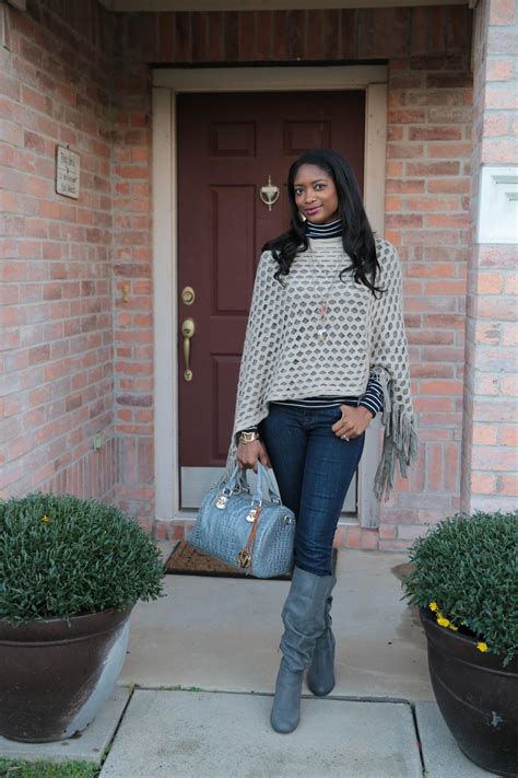 Balancing Style And Comfort With A Poncho Sassy Teacher Chic