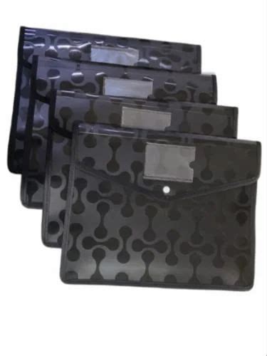 Black Filemate BUTTON FOLDER No 05 Non Transparent A4 Or F S Or Legal