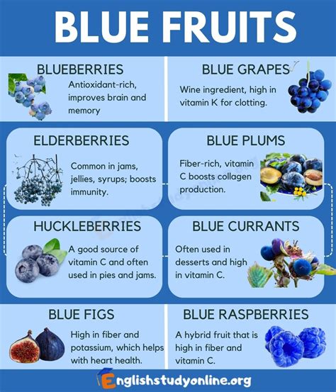 Blue Fruits A Guide To Their Health Benefits And Nutritional Value