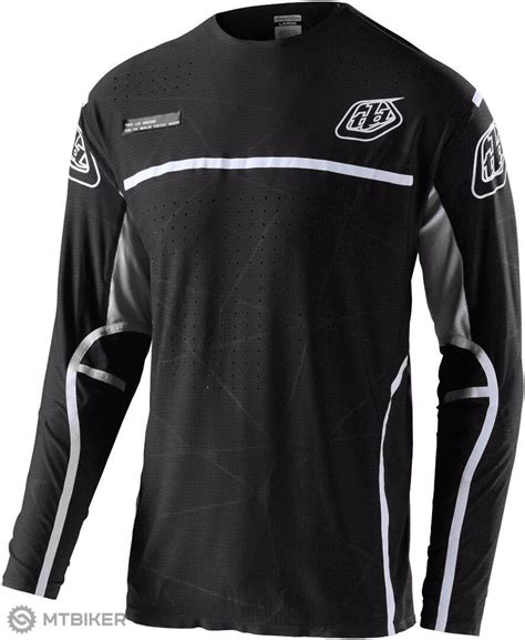 Troy Lee Designs Sprint Ultra Lines Dres Ierna Biela Mtbiker Shop