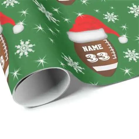 Football Christmas Wrapping Paper | Christmas Mosaic