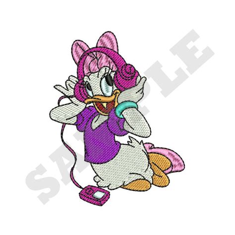 Daisy Duck Machine Embroidery Design Etsy