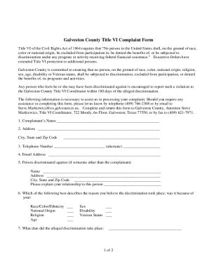 Fillable Online Title VI Non Discrimination Policy And Complaint Form