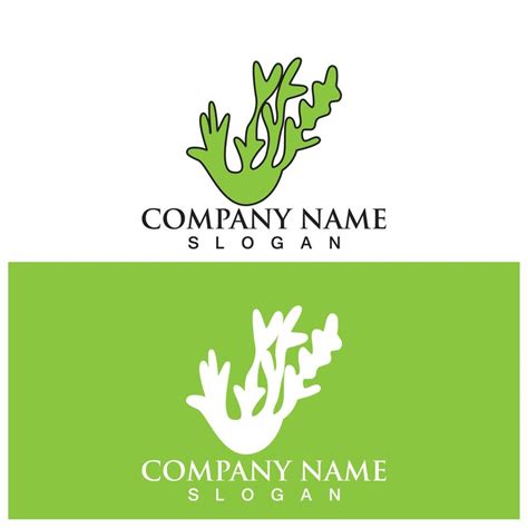 Seaweed Logo And Vector Template Vector Art At Vecteezy