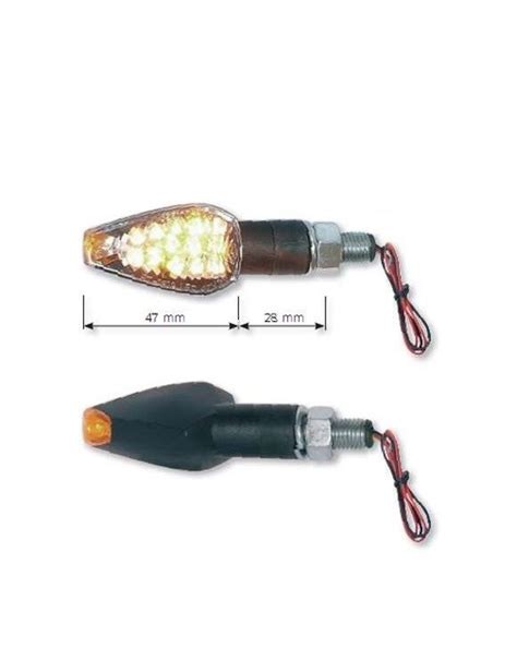 Coppia Indicatori Direzione Moto Frecce Far Led Universali