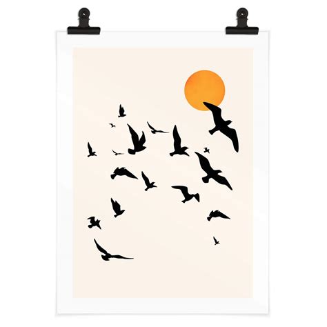 Plakat Kubistika Traveling Birds Wall Art Dk