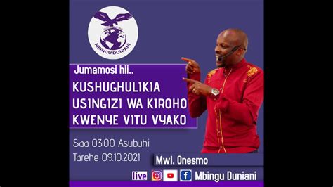 SOMO KUSHUGHULIKIA USINGIZI WA KIROHO KWENYE VITU VYAKO 09 10 2021