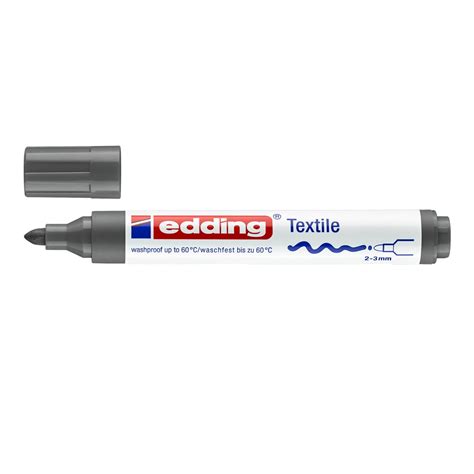 Buy Edding Textile Marker Grey