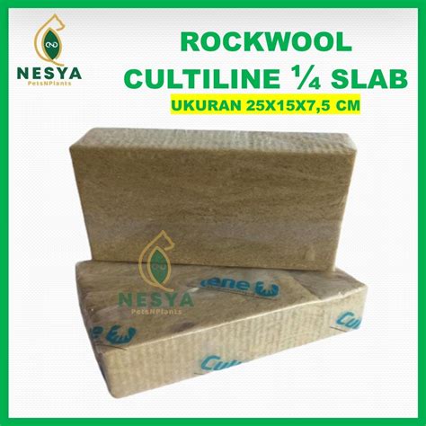 Jual Rockwoll Rockwool Hidroponik Media Tanam Hidroponik 1 4 Slab Merk