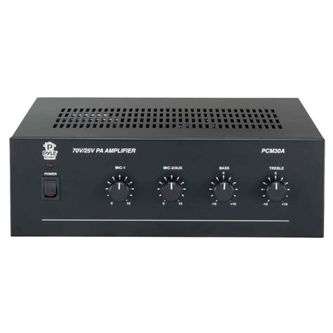 Pyle Pcm30a 30w Pa Mixer Amplifier With 25v And 70v Outputs