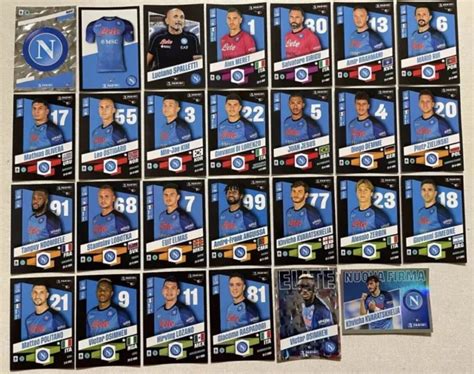 CALCIATORI PANINI 2022 23 Squadra Completa Napoli Campione D Italia 27