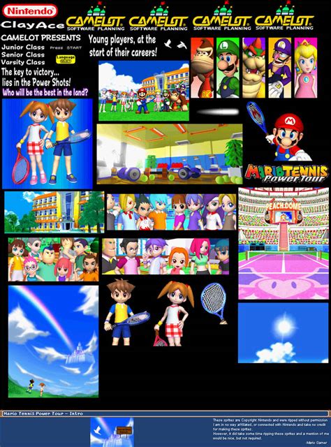 Mario Tennis Power Tour - Introduction by quinn727studio on DeviantArt