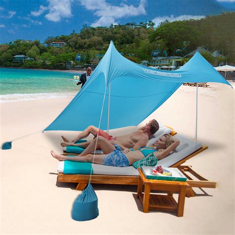 [New] Easy Setup Beach Tent Canopy, Portable Beach Sun Shelter | tunersread.com