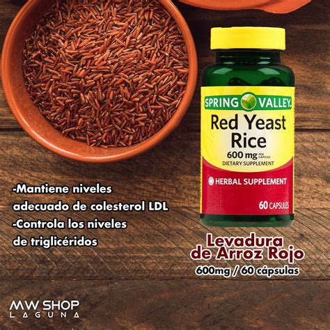 Arroz De Levadura Roja Red Yeast Rice 600 Mg 60 Caps