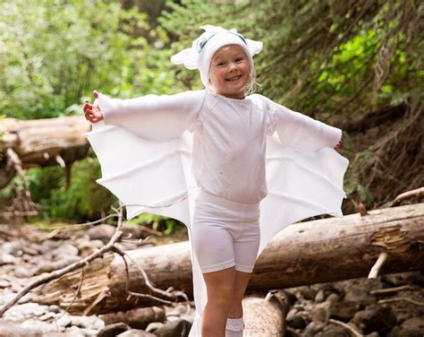 Light Fury Dragon Costume Sparkle Wings Cape How to Train Your Dragon ...