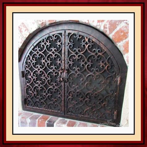 Custom Wrought Iron Fireplace Screens Mriya Net