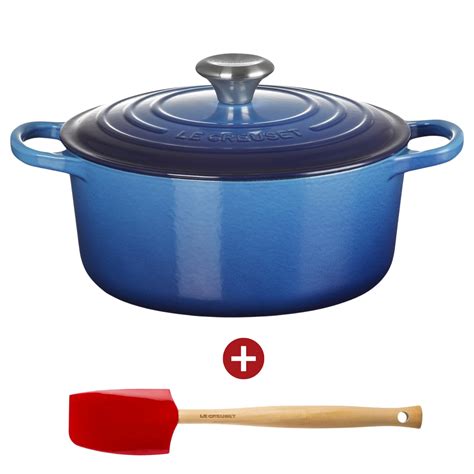 Le Creuset Signature Braadpan Cm Azure Blauw Meesterslijpers Nl