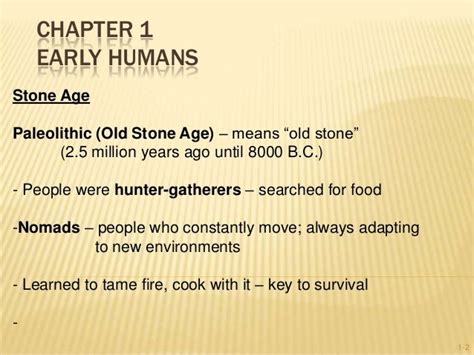 Stone Age - Early Humans