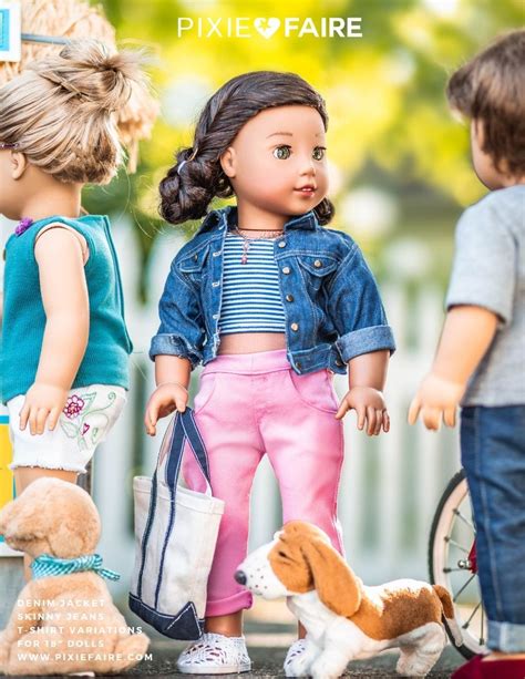 Denim Jacket 18 Inch Doll Clothes Pattern Pdf Download