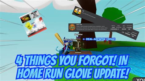 Things You Forgot About The Homerun Glove Update Slap Battles