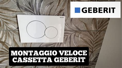 MONTAGGIO CASSETTA WC GEBERIT A INCASSO IN DUE MINUTI YouTube