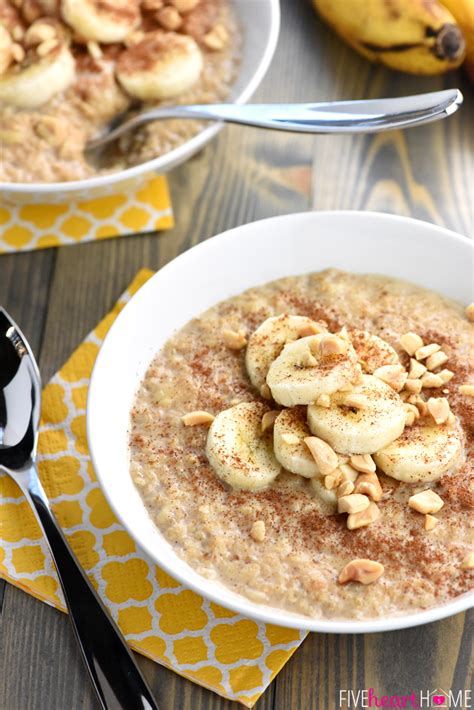 Quick Peanut Butter Banana Oatmeal