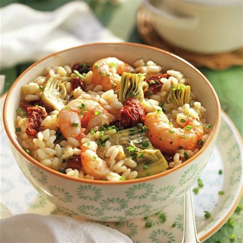 Risotto De Verduras Y Gambas