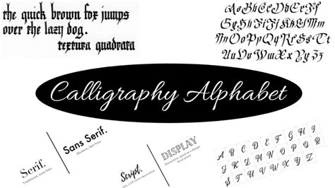 Calligraphy Alphabet 13+ lettering Styles and Historical Scripts