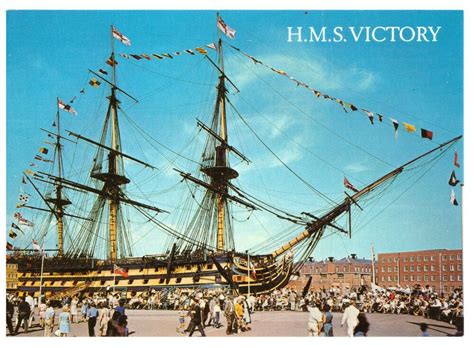 Hms Victory Trafalgar Naval Sailing Ships Victorious Postcards