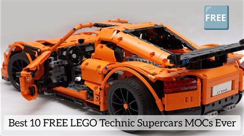 Best 10 FREE LEGO Technic Supercars MOCs Ever Free Building