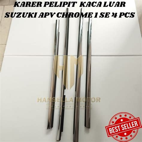 Jual Karet Pelipit Kaca Luar Suzuki Apv Chrome Set Pcs Shopee