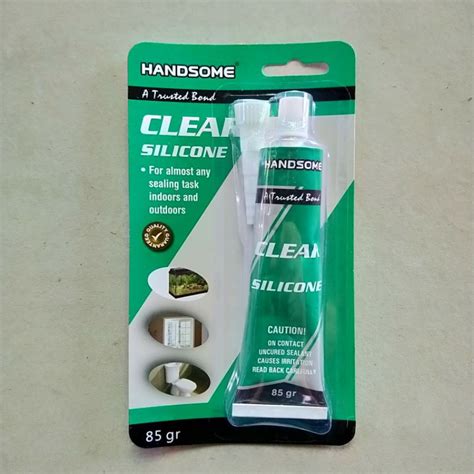 Jual Lem Kaca Silikon Sealant Handsome 85 Gr Shopee Indonesia