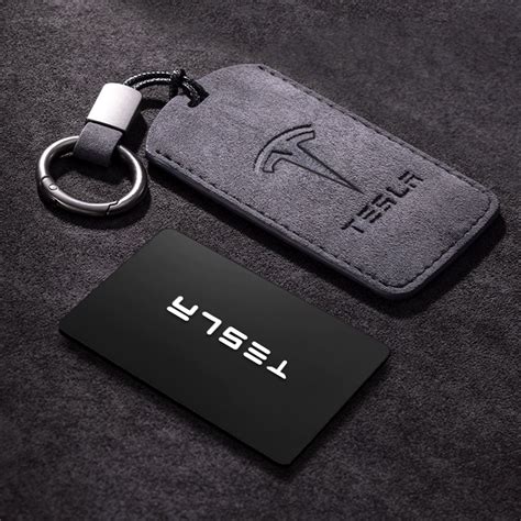 EVBASE Tesla Key Card Holder Model 3/Y/X/S Key Card Case With Key Chai ...