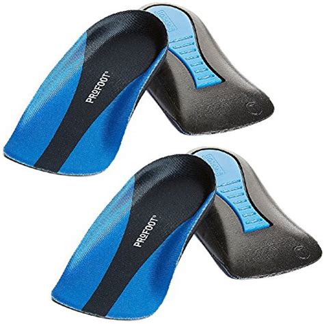 (2 Pairs) Plantar Fasciitis Heel Cup Insoles Mens - Relieves Foot Pain ...