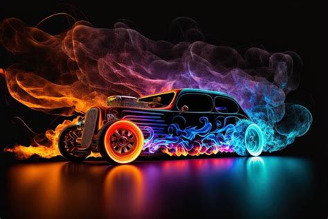 Hot Rod Flames Car