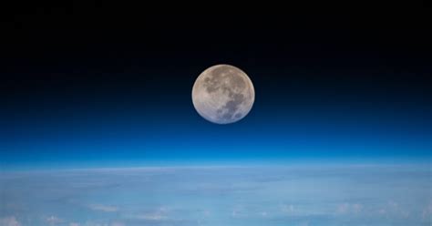 Full Moon Captured From International Space Station, 250 Miles Above Earth