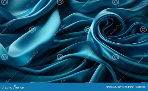 Blue silk fabric texture stock illustration. Illustration of silk ...