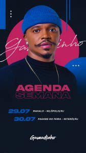 Story Flyer Agenda da Semana Gamadinho Social Media PSD Editável