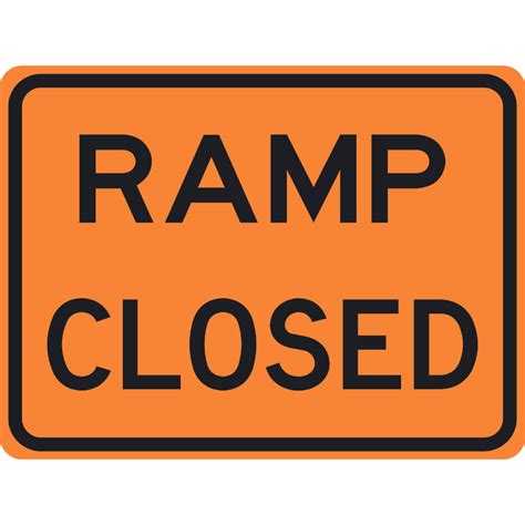 Ramp Closed (E5-H2e) - Akron Safety Lite - Traffic and Construction Signs