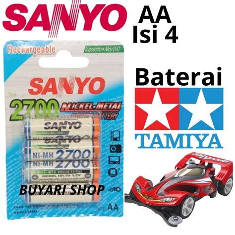 Jual Baterai Tamiya Sanyo Aa Isi Pcs Mah Batre Cas Aa A