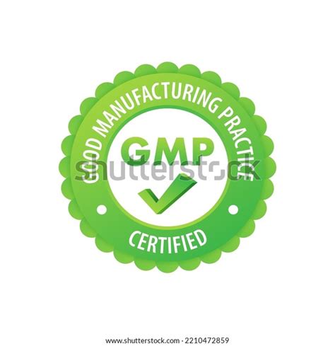 Gmp Good Manufacturing Practice Certified Round Stock Vector Royalty Free 2210472859