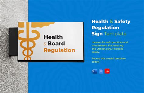 Safety Signs Template in InDesign, Illustrator, PSD - Download ...