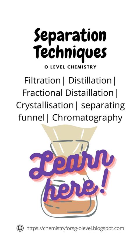 Separation Techniques Filtration Distillation Chromatography Crystallization And More