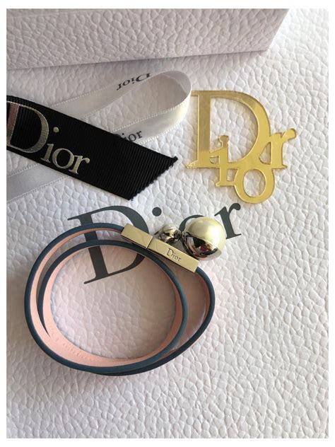 Christian Dior Armbänder Pink Leder ref 135007 Joli Closet